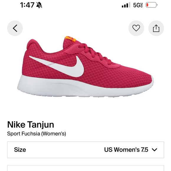 Nike Burgundy Sneakers with White Laces Womens Running Shoes - Picture 8 of 8